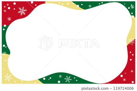 冬天可愛的聖誕節背景框架 119724006
