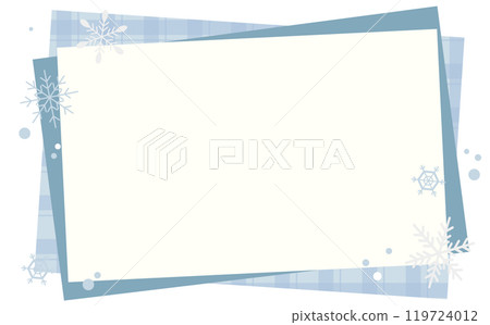 冬天可愛的雪花背景框 冬天可愛的雪花背景框 119724012