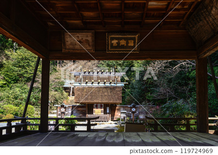 從參拜殿看到的日向大神宮外宮（下野本宮） 119724969