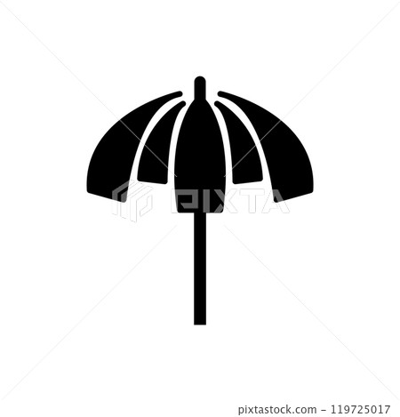 Umbrella icon logo design template isolated illustration 119725017