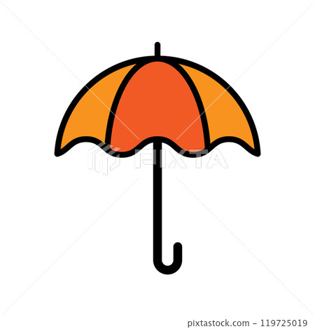 Umbrella icon logo design template isolated illustration Umbrella icon logo design template isolated illustration 119725019
