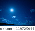 Moonlit Night Sky 119725044