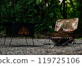 Stylish solo camping 119725106