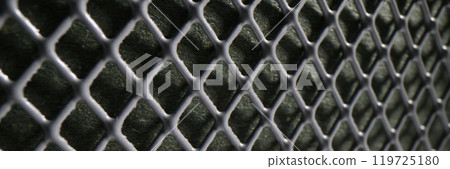 Durable large metal mesh as abstract industrial background Durable large metal mesh as abstract industrial background 119725180