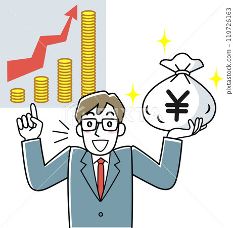 A shady man recommending investment 119726163