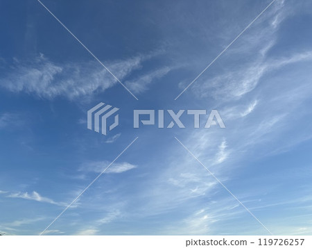 Summer blue sky and white clouds 119726257