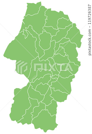 可分割的山形縣地圖 119726387