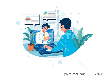 Online doctor consultation Online doctor consultation 119726418