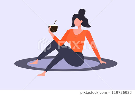 Illustration brief women Minimalist style illu Illustration brief women Minimalist style illu 119726923