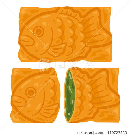 牛角麵包鯛魚燒套餐配抹茶奶油 119727233