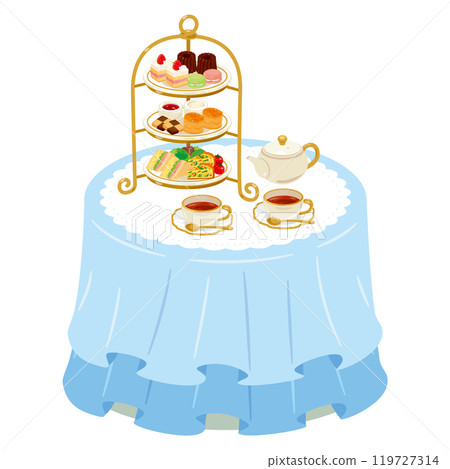 桌上的下午茶套餐1 119727314