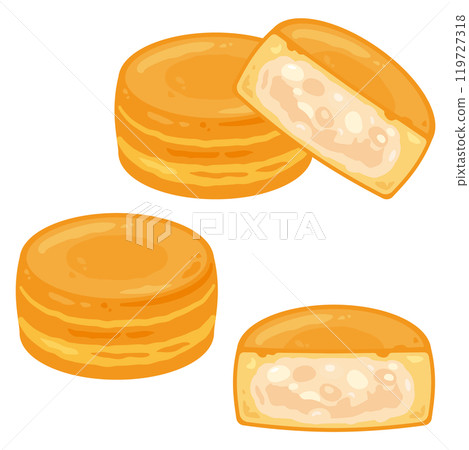 Imagawayaki set with white bean paste 119727318