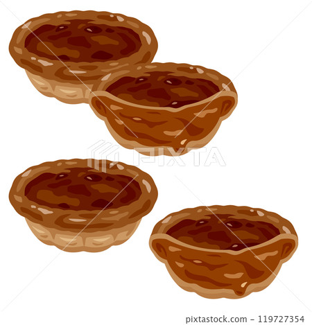 Chocolate tart set 119727354