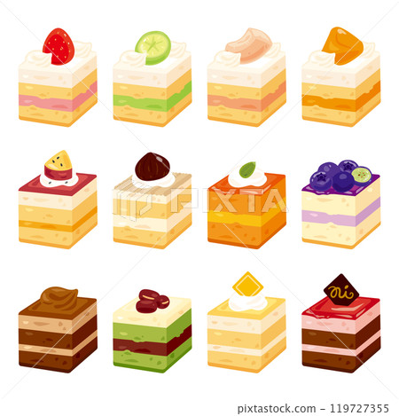 小方形蛋糕套裝 小方形蛋糕套裝 119727355