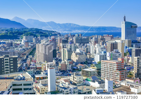 Oita city and Beppu BayBeppu city 119727380