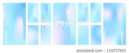 Gradient Pastel Winter Background. Cold fluid wave design. Abstract vector illustration. Set of Holiday season Mesh backdrops. Blue, purple and pink colors Gradient Pastel Winter Background. Cold fluid wave design. Abstract vector illustration. Set of Holiday season Mesh backdrops. Blue, purple and pink colors 119727955
