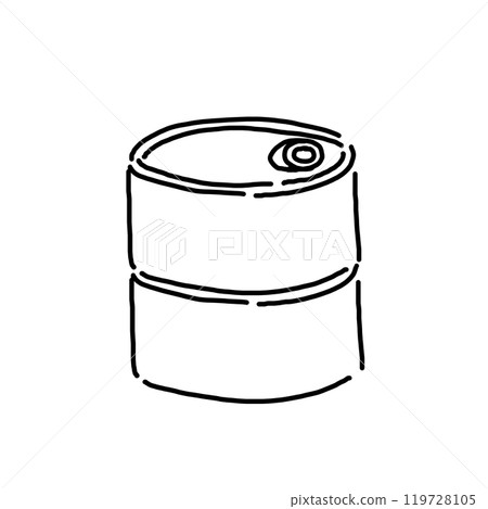 簡單的罐頭食品插畫 簡單的罐頭食品插畫 119728105