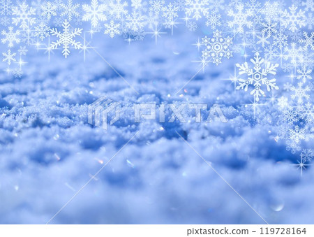 結合雪照片和插圖的背景資料 119728164