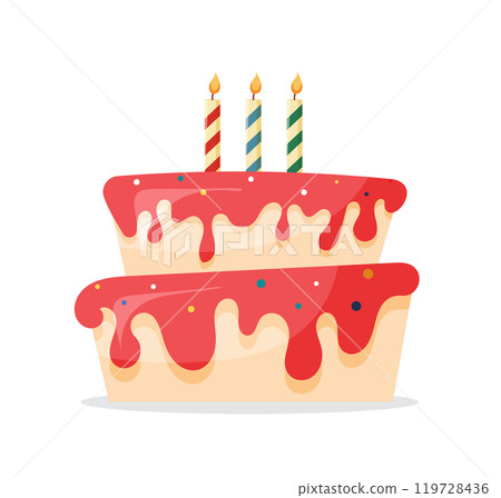 Birthday Cake with Candles Birthday Cake with Candles 119728436