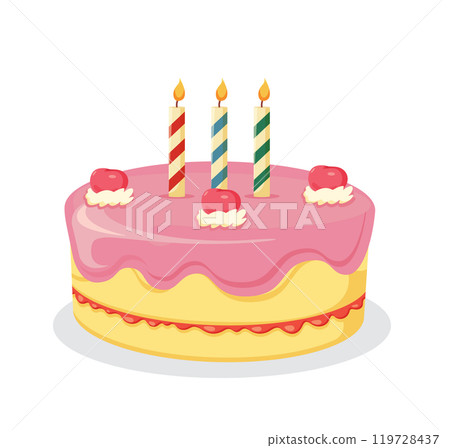 Birthday Cake with Candles Birthday Cake with Candles 119728437
