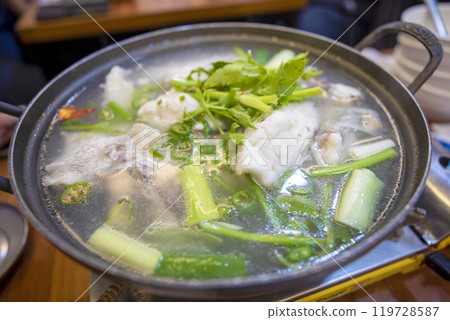 This is Jiri Guk, a delicious Korean dish. 119728587