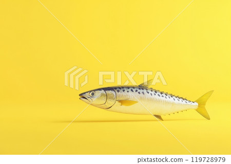 A fish is swimming in the water 119728979