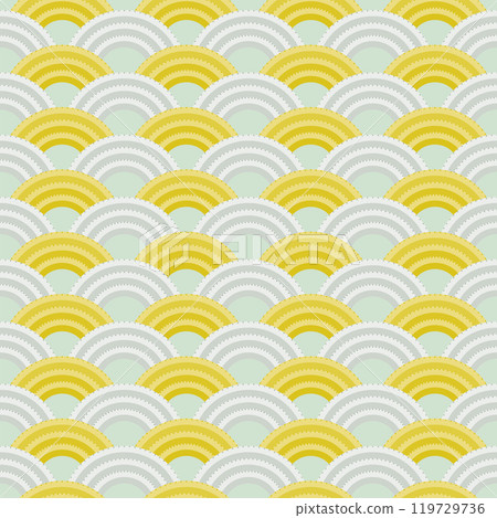 Auspicious motifs and Japanese patterns: A simple and cute wave pattern (Seigaiha) Auspicious motifs and Japanese patterns: A simple and cute wave pattern (Seigaiha) 119729736