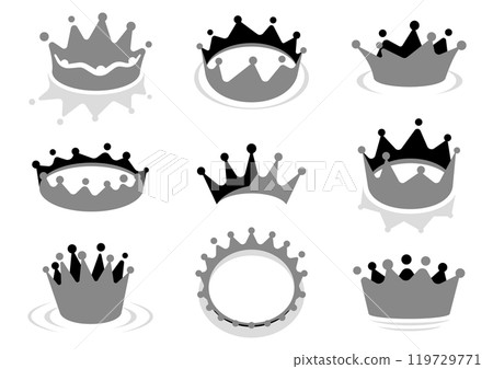 Milk crown set Milk crown set 119729771