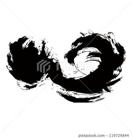 簡單的波 sumi-e 插畫素材向量 簡單的波 sumi-e 插畫素材向量 119729844