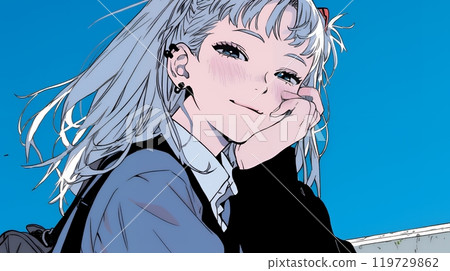 A young woman with a lot of smiles 119729862