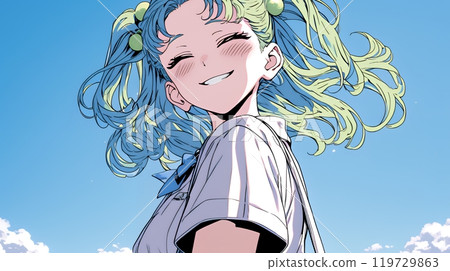 A young woman with a lot of smiles A young woman with a lot of smiles 119729863