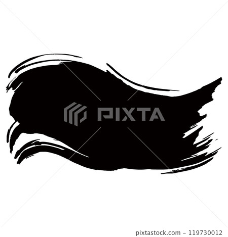 簡單的波 sumi-e 插畫素材向量 119730012