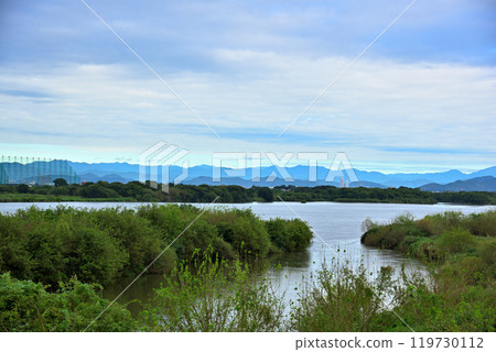 Aichi Prefecture: Ichinomiya City, Kiso River 119730112