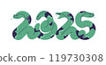 Snake is a symbol of the new year 2025 119730308