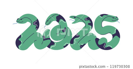 Snake is a symbol of the new year 2025 119730308