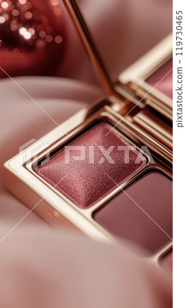 Luxurious Holiday Makeup Palette in Radiant Jewel Tones for Festive Beauty 119730465