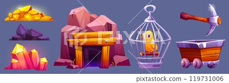 Mining game elements set 119731006