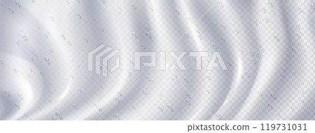 Air bubbles on transparent white background 119731031