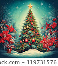 Big Christmas tree 119731576
