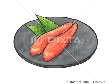 Mentaiko hand-drawn illustration 119731590
