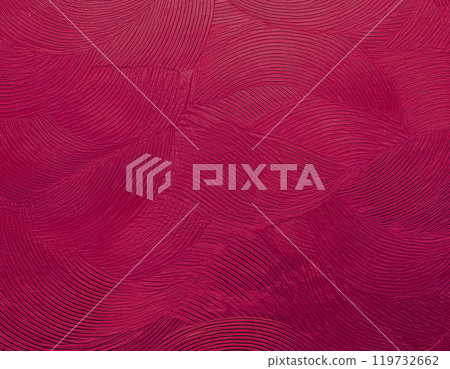 Image material of Japanese paper texture: Red 119732662