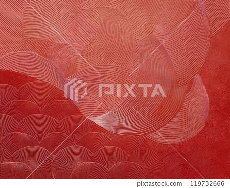 Image material of Japanese paper texture: Red Image material of Japanese paper texture: Red 119732666