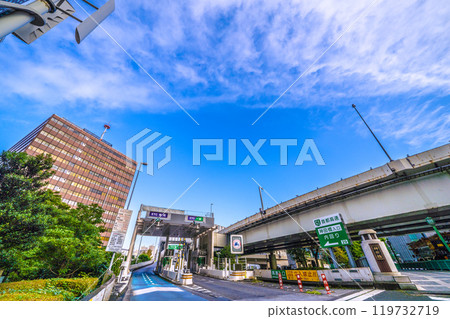 日本東京街景：大手町聯合辦公大樓、神田大橋、首都高速神田大橋入口等景觀（10月27日） 119732719