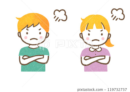 Angry child 119732737