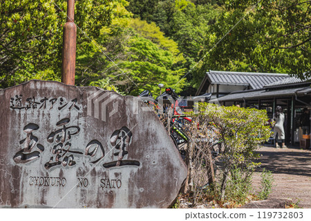 Scenery of Gyokuro no Sato, a roadside station in Fujieda City (Shizuoka Prefecture) 119732803