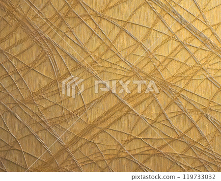 Image material of Japanese paper texture: Gold 119733032