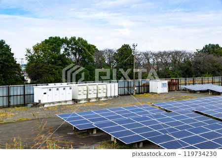 太陽能發電廠太陽能板 太陽能發電廠太陽能板 119734230