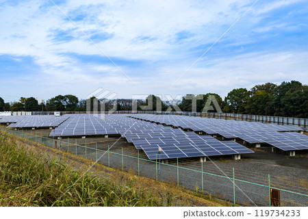 太陽能發電廠太陽能板 太陽能發電廠太陽能板 119734233