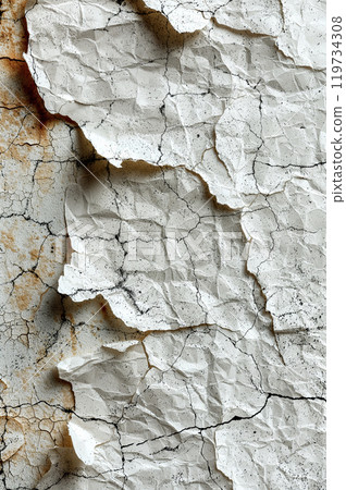 Space for new creative ideas. Texture Of Crumpled White Paper. Innovative business idea. 119734308