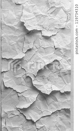 Space for new creative ideas. Texture Of Crumpled White Paper. Innovative business idea. 119734310